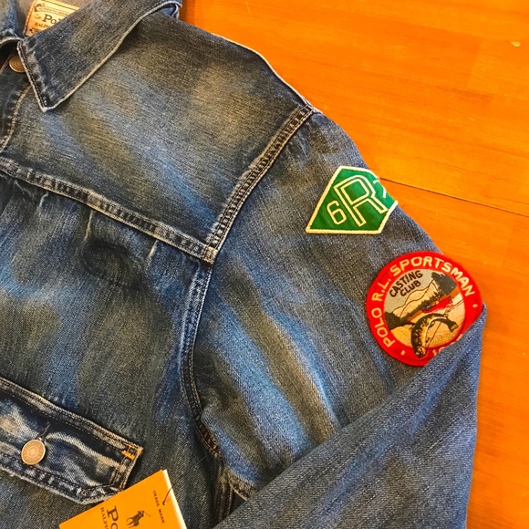 POLO RALPH LAUREN Sportsman Patched Denim Jacket - Picture 11 of 15